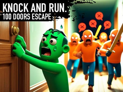 Screenshot van Knock and Run. 100 Doors Escape