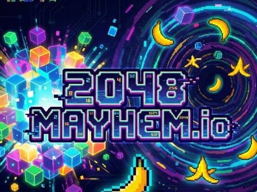Screenshot van 2048 Mayhem.io