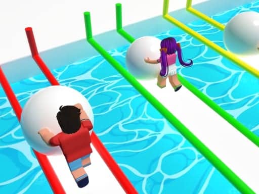 Screenshot van Snow Ball Racing Mutliplayer