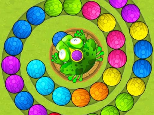 Screenshot van Frogtastic Marble Adventure