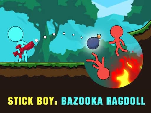 Screenshot van Stick Boy: Bazooka Ragdoll
