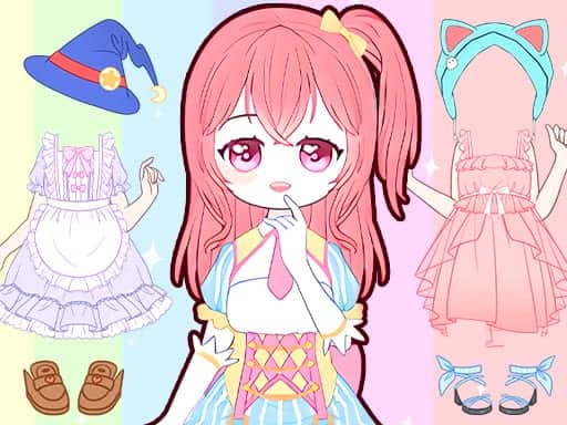 Screenshot van Candy Doll Dress Up