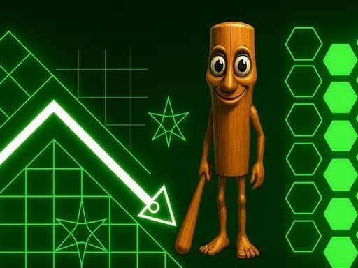 Screenshot van Tung Tung Sahur in Geometry Dash