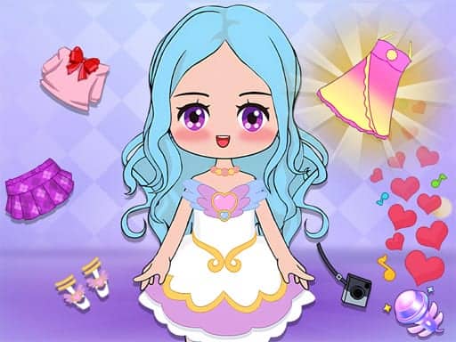 Screenshot van Live Star Doll Dress Up