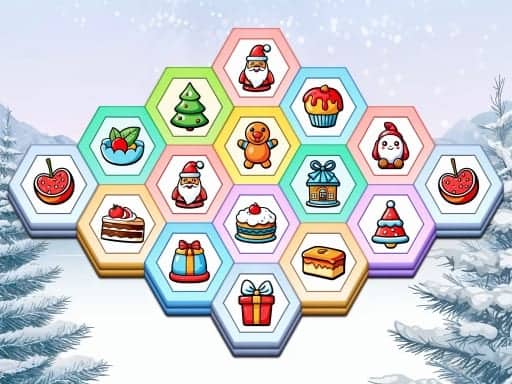 Screenshot van Holiday Hex Sort