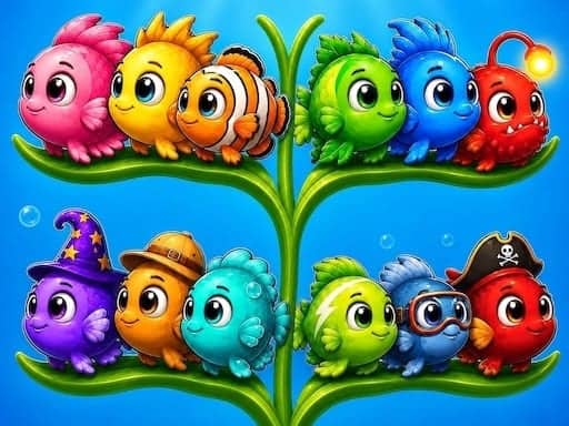 Screenshot van Fish Sort