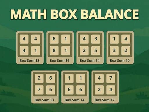 Screenshot van Math Box Balance