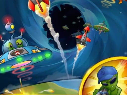 Screenshot van Galactic Missile Defense