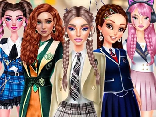 Screenshot van Back To School: Uniforms Edition