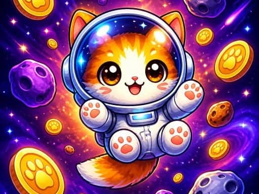 Screenshot van Astro Kitty Rush
