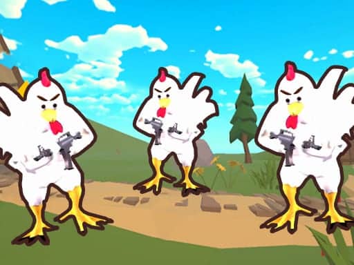 Screenshot van Chicken shooter io