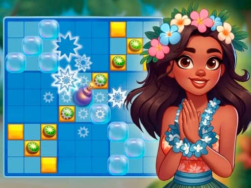 Screenshot van Block Puzzle Tropical Story
