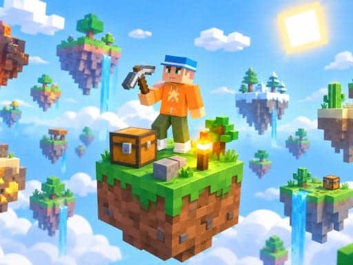 Screenshot van Blockland Oneblock Skyblock