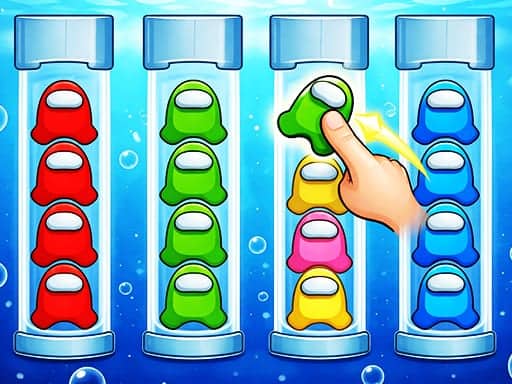 Screenshot van Color Sort: Impostor Edition