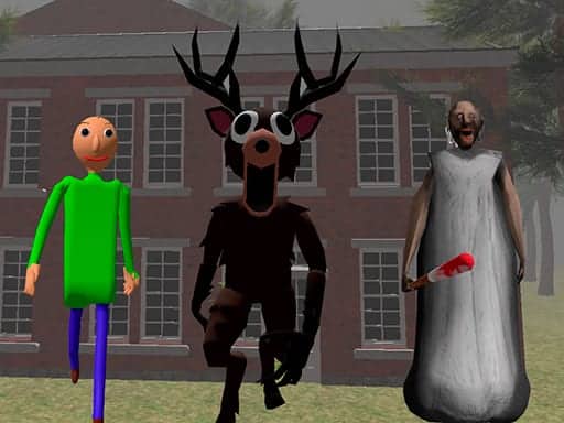 Screenshot van Asylum: Baldi Granny Slender