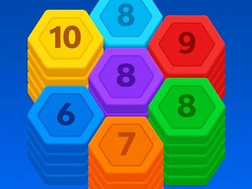 Screenshot van Tile Hexa Sort