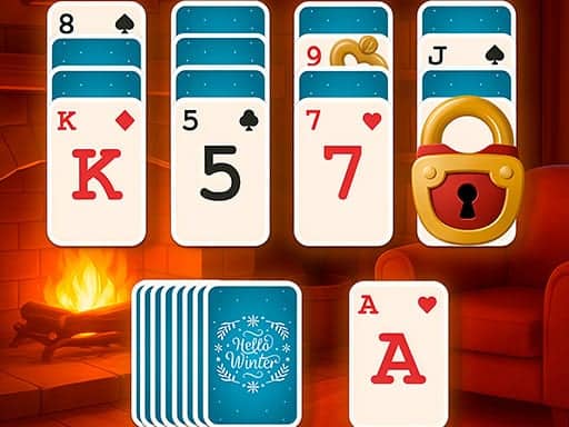Screenshot van Fireside Solitaire