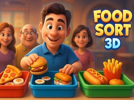 Screenshot van Food Sort 3D