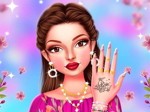 Screenshot van Celebrity Spring Manicure Design