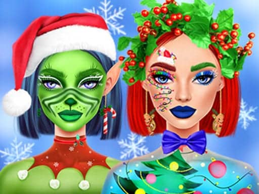 Screenshot van Ellie Christmas Makeup