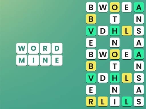 Screenshot van Word Mine