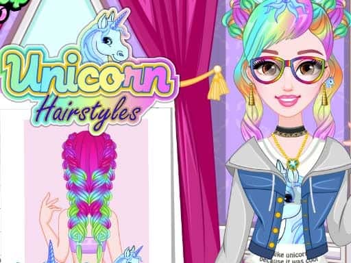 Screenshot van Unicorn Hairstyles