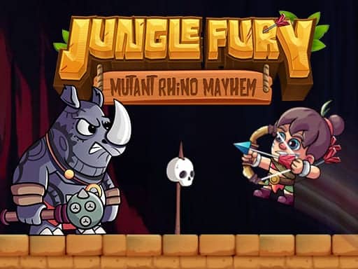 Screenshot van Jungle Fury Mutant Rhino Mayhem