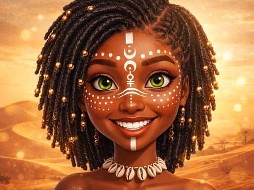 Screenshot van African Princesses: Style Island