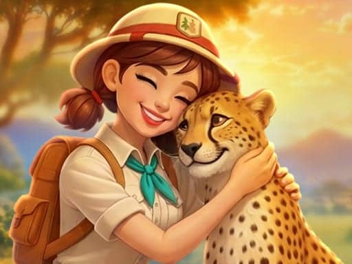 Screenshot van Safari Story Mahjong