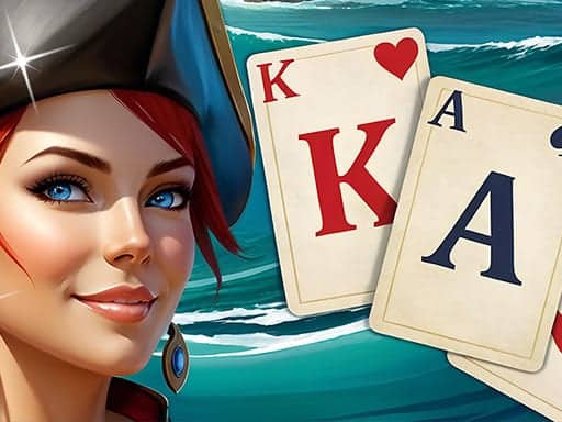 Screenshot van Solitaire Klondike - Treasure Island