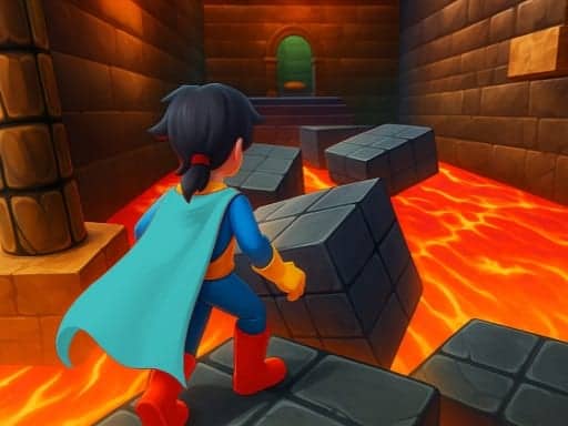 Screenshot van Superhero Escape Run – Parkour Challenge!