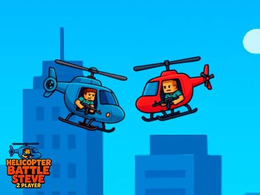 Screenshot van Helicopter Battle Steve 2 Player
