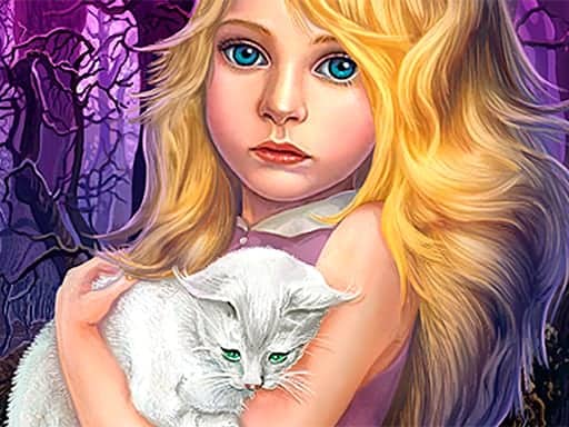 Screenshot van Hidden Object - Girl and Cat