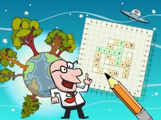 Screenshot van Mind Games: Math Crosswords