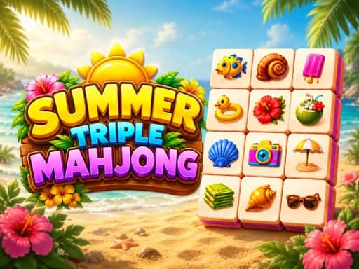 Screenshot van Summer Triple Mahjong